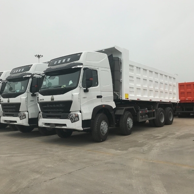 사용자 정의 12 바퀴 중량 사용 된 Sinotruk 덤프 트럭 8X4 DOT 인증