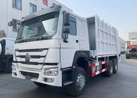 HW76 카비 타입 6X4 10 휠러 쓰레기 트럭 40T 유료 화물 용량 및 수압 시스템