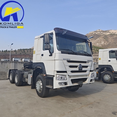 10 바퀴 6X4 380HP 400HP 430 프라임 모버 트레일러 사용 된 머리 트랙터 트럭 배달
