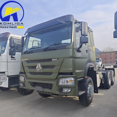 10 바퀴 6X4 380HP 400HP 430 프라임 모버 트레일러 사용 된 머리 트랙터 트럭 배달