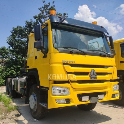 시노트럭 HOWO 6X4 10 바퀴 371HP 420HP 사용 된 프라임 모버 트레일러 헤드 트랙터 트럭 아프리카