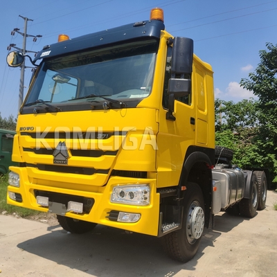 시노트럭 HOWO 6X4 10 바퀴 371HP 420HP 사용 된 프라임 모버 트레일러 헤드 트랙터 트럭 아프리카