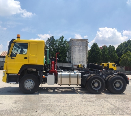 시노트럭 HOWO 6X4 10 바퀴 371HP 420HP 사용 된 프라임 모버 트레일러 헤드 트랙터 트럭 아프리카