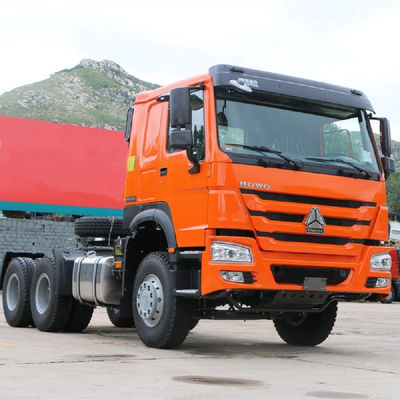 시노트루크 HOWO 6X4 트레일러 헤드 트럭 가격 9 톤 앞축 6800*2500*3200mm