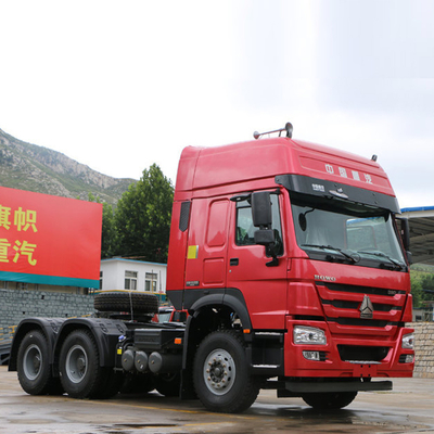 디젤 시노트럭 HOWO 371HP 375HP 헤드 트랙터 6X4 앞축 9 톤의 무거운 트럭
