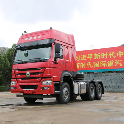 디젤 시노트럭 HOWO 371HP 375HP 헤드 트랙터 6X4 앞축 9 톤의 무거운 트럭