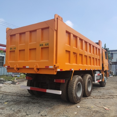 6X4 사용 된 샤크만 티퍼 트럭 380HP 디젤 엔진과 수압 시스템
