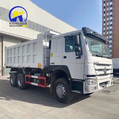 전면 리프팅 스타일 20m3 Sinotruck HOWO LHD/Rhd 운전 휠과 함께 덤프 트럭
