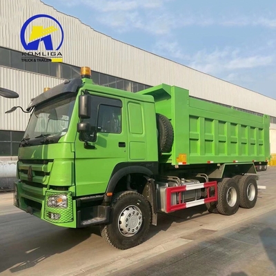 전면 리프팅 스타일 20m3 Sinotruck HOWO LHD/Rhd 운전 휠과 함께 덤프 트럭