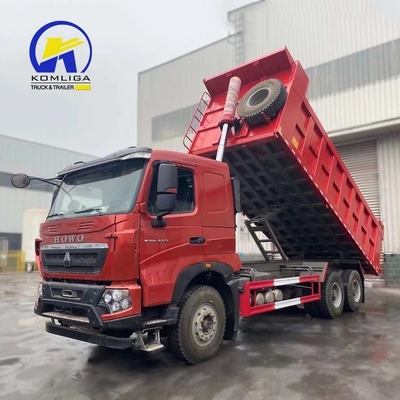 전면 리프팅 스타일 20m3 Sinotruck HOWO LHD/Rhd 운전 휠과 함께 덤프 트럭