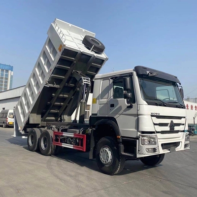 높은 용량 371HP 6X4 10 휠 시노트럭 HOWO 한 개의 잠자리를 가진 덤프 틱퍼 트럭