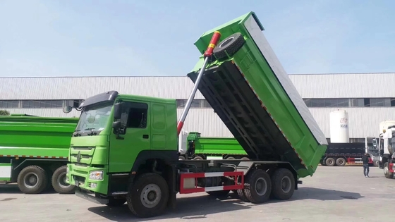 맞춤형 420HP 시노트럭 12 바퀴 40톤 50톤 티퍼 사용 된 HOWO 8X4 덤프 트럭