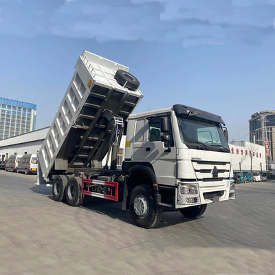 DOT 인증 시노트럭 HOWO 6X4 20m3 사용 된 덤프 볼륨 모래 튀기는 트럭