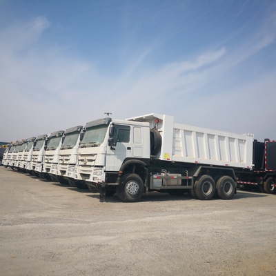 복부 굽기 수압 리프팅 사용 된 HOWO 덤프 트럭 A7 8X4 6X4 20cbm 시장