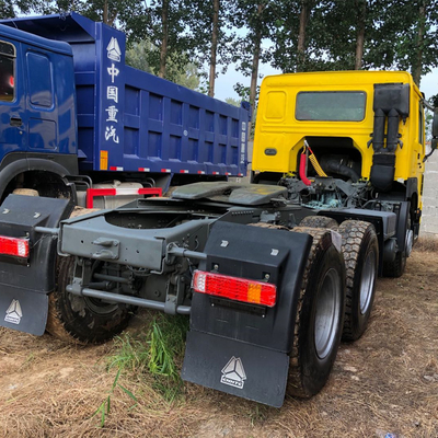 Zz4257s3241W 371HP 375HP 시노트럭 사용 된 HOWO 헤드 트럭 400L 알루미늄 오일 탱커