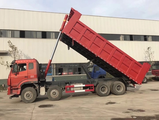 371HP 시노트럭 40톤 12 타이어 HOWO 후면 카메라와 파란색을 가진 덤퍼 트럭