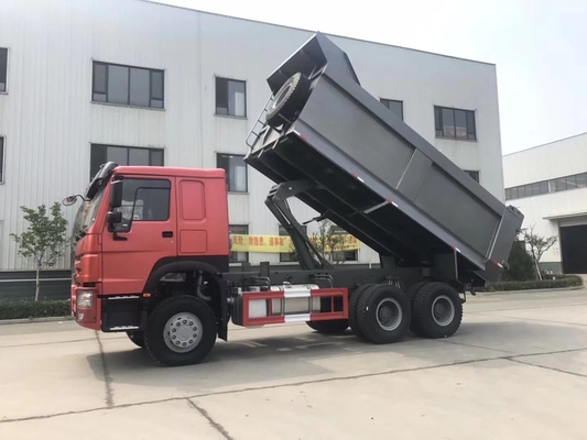 10 타이어 375HP 가나 티퍼 트럭 벤트럴 티퍼 수압 리프팅 끝 효율성