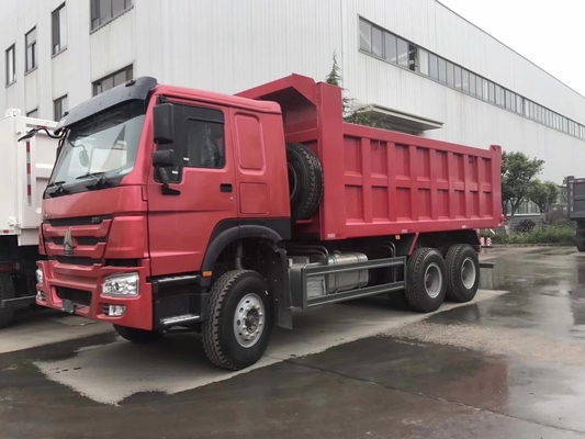 10 타이어 375HP 가나 티퍼 트럭 벤트럴 티퍼 수압 리프팅 끝 효율성