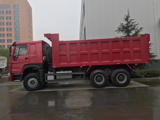 10 타이어 375HP 가나 티퍼 트럭 벤트럴 티퍼 수압 리프팅 끝 효율성