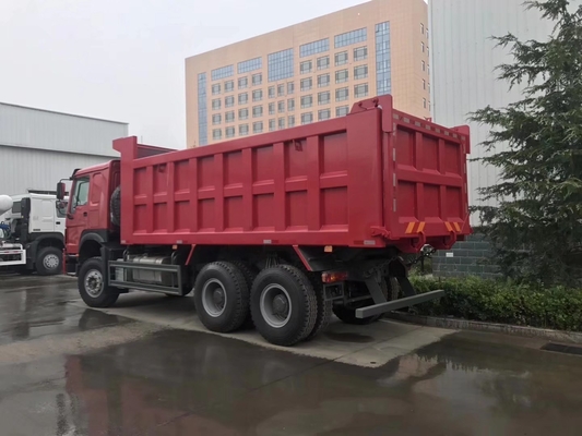 10 타이어 375HP 가나 티퍼 트럭 벤트럴 티퍼 수압 리프팅 끝 효율성