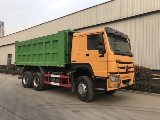 블루 10 타이어 6X4 25 30 톤 끝 측면 HOWO 엔진 Wd615을 가진 사용 된 덤퍼 트럭47.D1242