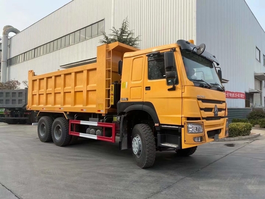 블루 10 타이어 6X4 25 30 톤 끝 측면 HOWO 엔진 Wd615을 가진 사용 된 덤퍼 트럭47.D1242