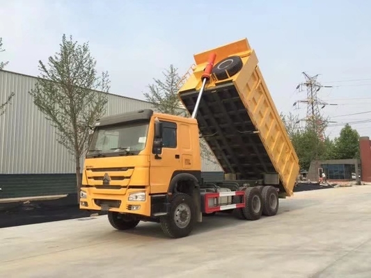 블루 10 타이어 6X4 25 30 톤 끝 측면 HOWO 엔진 Wd615을 가진 사용 된 덤퍼 트럭47.D1242