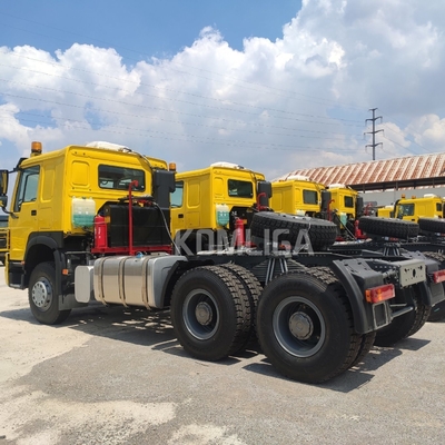 견인 기지 50 / 90 선택 Sinotruk 420HP 371 6X4 HOWO 헤드 트랙터 중량 트럭
