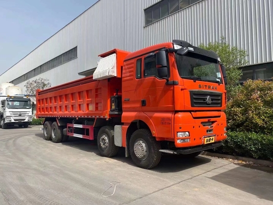 ISO 인증 12 휠 8X4 시노트럭 40m3 앞축 Hf9과 함께 티퍼 트럭
