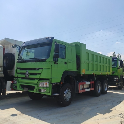 사용 된 Sinotruk HOWO 덤프 트럭 371HP 336HP 30 톤 부하 용량 타이어 10 1 예비