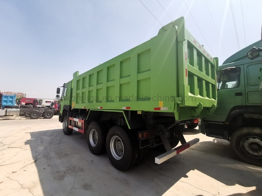 사용 된 Sinotruk HOWO 덤프 트럭 371HP 336HP 30 톤 부하 용량 타이어 10 1 예비