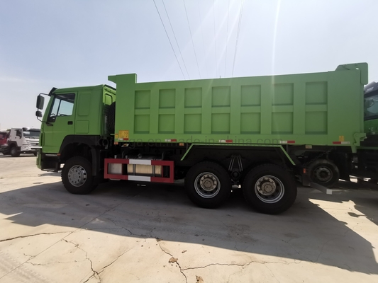 사용 된 Sinotruk HOWO 덤프 트럭 371HP 336HP 30 톤 부하 용량 타이어 10 1 예비
