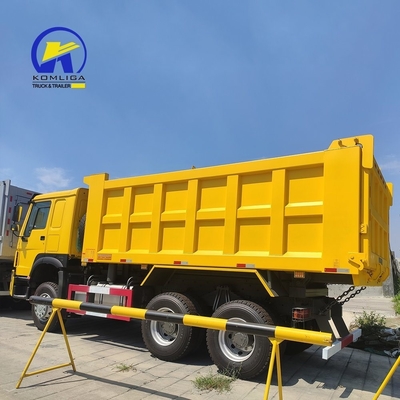 시노트럭 6X4 중형 템퍼 덤퍼 트럭 사용 된 덤퍼 트럭 HOWO 트럭 375HP 371HP