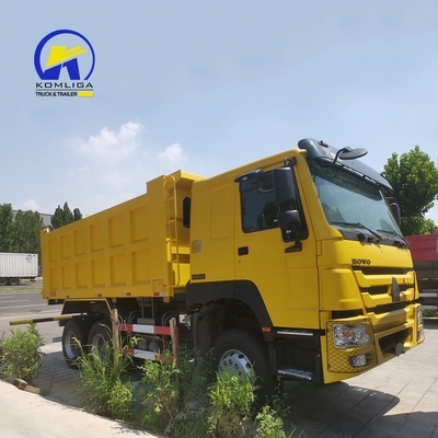 시노트럭 6X4 중형 템퍼 덤퍼 트럭 사용 된 덤퍼 트럭 HOWO 트럭 375HP 371HP