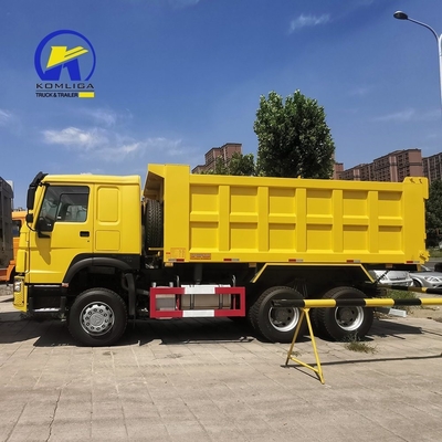 시노트럭 6X4 중형 템퍼 덤퍼 트럭 사용 된 덤퍼 트럭 HOWO 트럭 375HP 371HP
