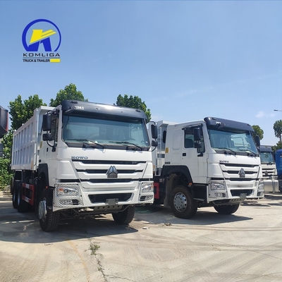 시노 트럭 사용 된 덤프 트럭 HOWO 6X4 트럭 375HP 티퍼 트럭 말력 375HP