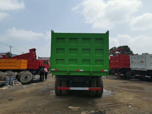 수동 변속기 HOWO 6X4 아프리카 시장용 사용 된 틱퍼 덤프 트럭 371HP 375HP