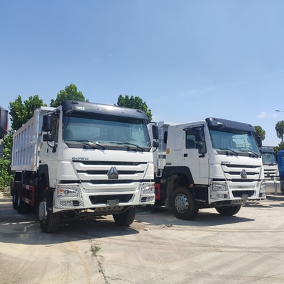 전면 리프팅 스타일 디젤 10 휠 Sinotruk HOWO 티퍼 트럭 371HP 6X4