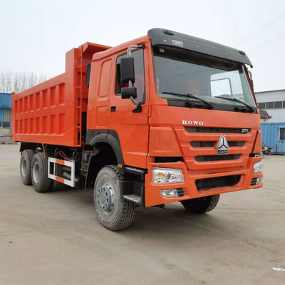 전면 리프팅 스타일 덤핑 유형 사용 된 시노트럭 틱퍼 트럭 6X4 30 톤 371HP 375HP