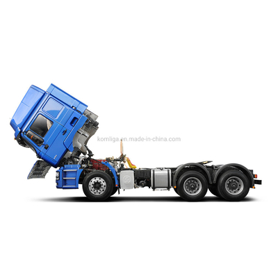 남자 16톤 2단계 절감 기어 후면 축 Shacman F3000 6X4 380HP 중고용 트럭 머리
