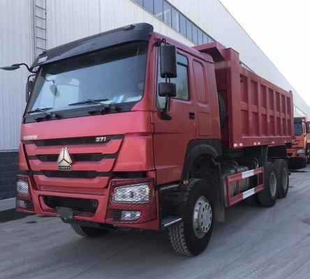 371HP 10 휠 20 큐브 티퍼 트럭 Sinotruk HOWO LHD/Rhd 운전 휠과 Hw76 카비