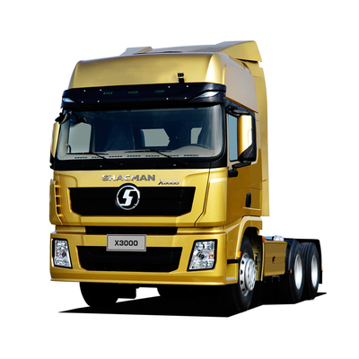 샤크만 트럭 6X4 10 휠 트랙터 트럭 371HP 375 방사선 타이어 디자인 트레일러 헤드