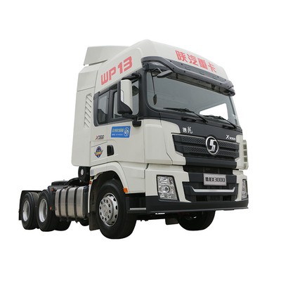 샤크만 트럭 6X4 10 휠 트랙터 트럭 371HP 375 방사선 타이어 디자인 트레일러 헤드