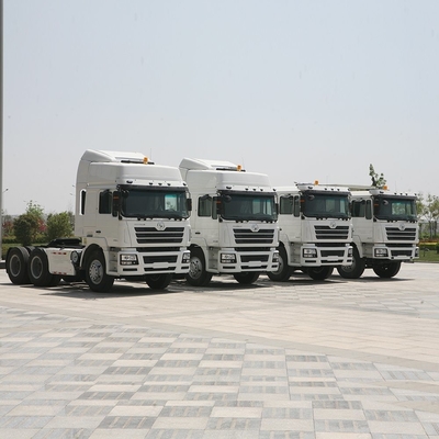 샤크만 트럭 6X4 10 휠 트랙터 트럭 371HP 375 방사선 타이어 디자인 트레일러 헤드