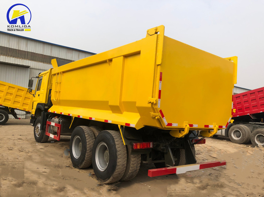 6X4 371HP 시노트럭 HOWO 반사 타이어 설계 및 고 용량 엔진