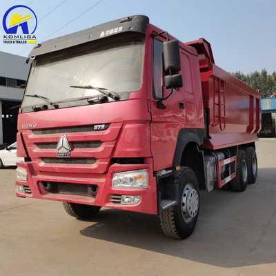 나이지리아 가나 HOWO 375HP Hw76 카비와 351-450hp의 마력으로 사용 된 Sinotruk 덤프 트럭