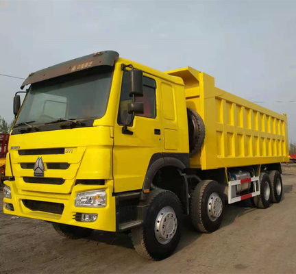 시노트럭 HOWO 8X4 티퍼 트럭 사용된 시노트럭 Zf8118 스티어링 시스템으로 덤프 트럭