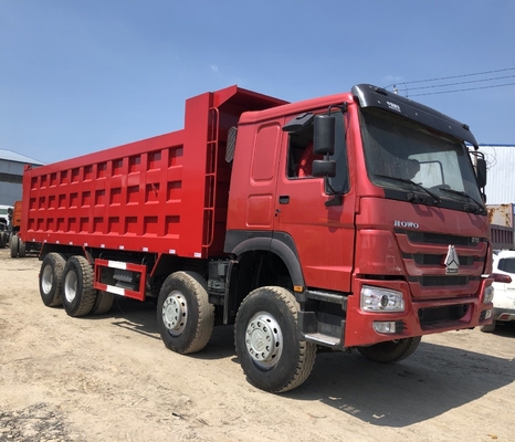 제조업 Sinotruck 덤프 트럭 60/80/100 톤 12 HW19710 변속기와 함께 타이어