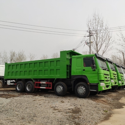 가급적 사용 된 371 380 420HP Sinotruk 12 휠 덤프 트럭 중량 용량 애플리케이션