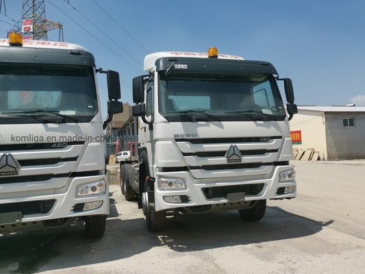 시노트룩 HOWO 호한 A7 6X4 트레일러 헤드 트랙터 트럭 사용 된 400HP 420HP 프라임 모버 트럭